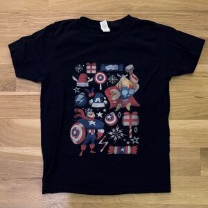 Marvel Kids Navy Blue Superhero Graphic Tee